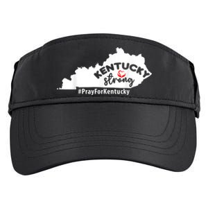 Kentucky Strong Pray For Kentucky Adult Drive Performance Visor