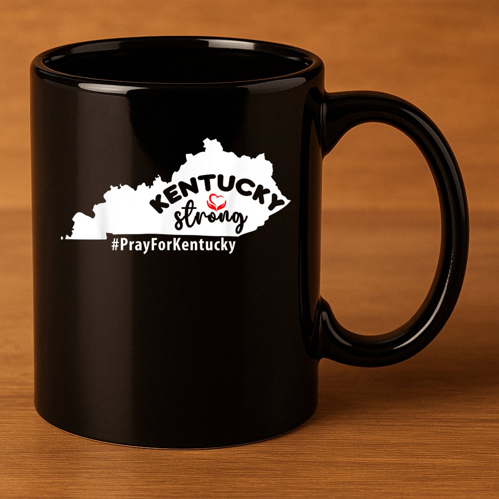 Kentucky Strong Pray For Kentucky 11oz C Handle Ceramic Mug