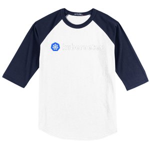 Kubernetes Software Powerful Container Orchestration Tools Baseball Sleeve Shirt