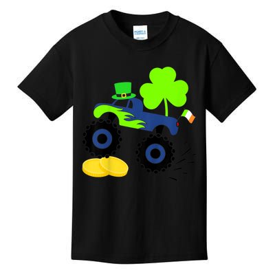 Kid.s Saint Patricks Day Funny Monster Truck for Boys Toddlers Kids T-Shirt