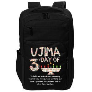 Kwanzaa Seven Principles Ujima 3 Rd Day Of Kwanzaa Impact Tech Backpack