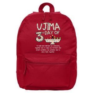 Kwanzaa Seven Principles Ujima 3 Rd Day Of Kwanzaa 16 in Basic Backpack