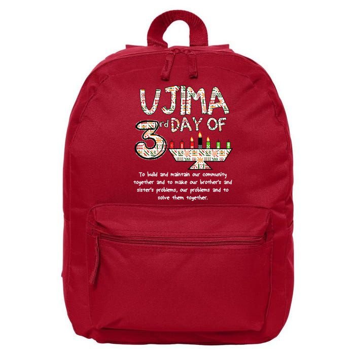 Kwanzaa Seven Principles Ujima 3 Rd Day Of Kwanzaa 16 in Basic Backpack