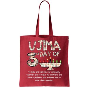 Kwanzaa Seven Principles Ujima 3 Rd Day Of Kwanzaa Tote Bag