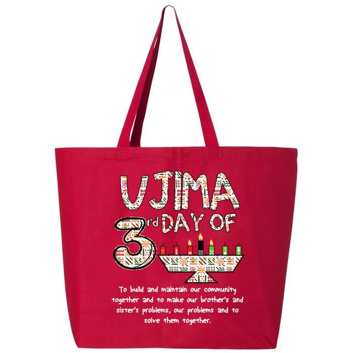 Kwanzaa Seven Principles Ujima 3 Rd Day Of Kwanzaa 25L Jumbo Tote