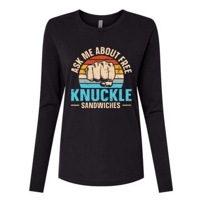 Knuckle Sandwich Quote For A Knuckle Sandwich Expert Womens Cotton Relaxed Long Sleeve T-Shirt