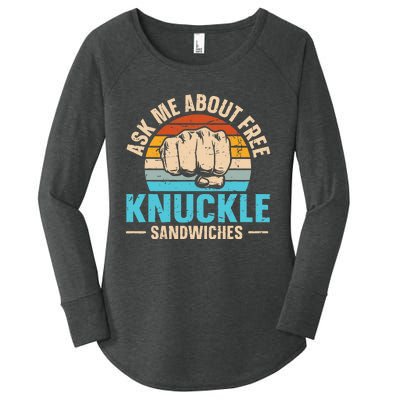 Knuckle Sandwich Quote For A Knuckle Sandwich Expert Women's Perfect Tri Tunic Long Sleeve Shirt