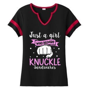 Knuckle Sandwich Quote For A Knuckle Sandwich Girl Ladies Halftime Notch Neck Tee