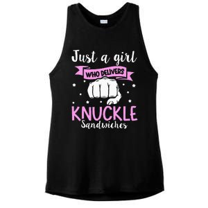 Knuckle Sandwich Quote For A Knuckle Sandwich Girl Ladies PosiCharge Tri-Blend Wicking Tank