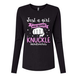 Knuckle Sandwich Quote For A Knuckle Sandwich Girl Womens Cotton Relaxed Long Sleeve T-Shirt