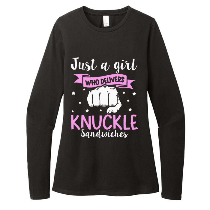 Knuckle Sandwich Quote For A Knuckle Sandwich Girl Womens CVC Long Sleeve Shirt