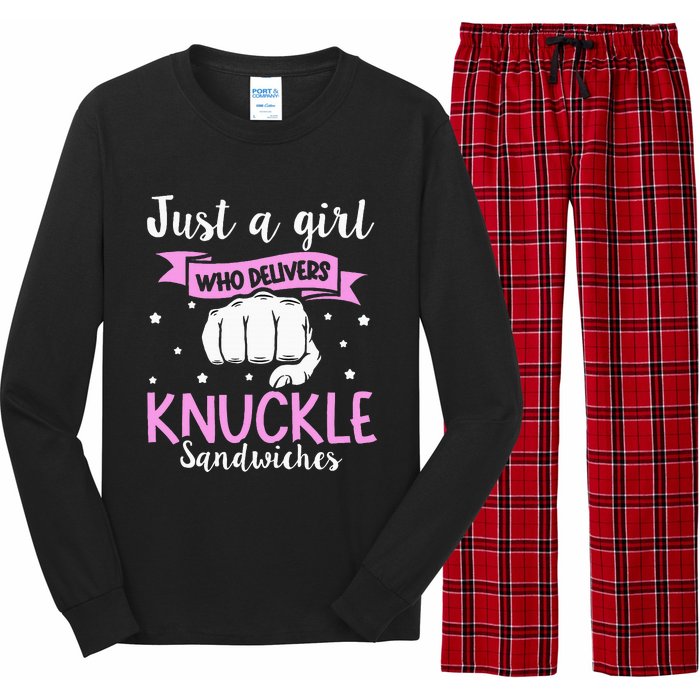 Knuckle Sandwich Quote For A Knuckle Sandwich Girl Long Sleeve Pajama Set