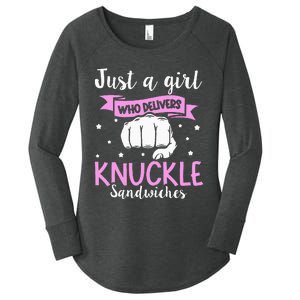 Knuckle Sandwich Quote For A Knuckle Sandwich Girl Women's Perfect Tri Tunic Long Sleeve Shirt