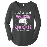 Knuckle Sandwich Quote For A Knuckle Sandwich Girl Women's Perfect Tri Tunic Long Sleeve Shirt