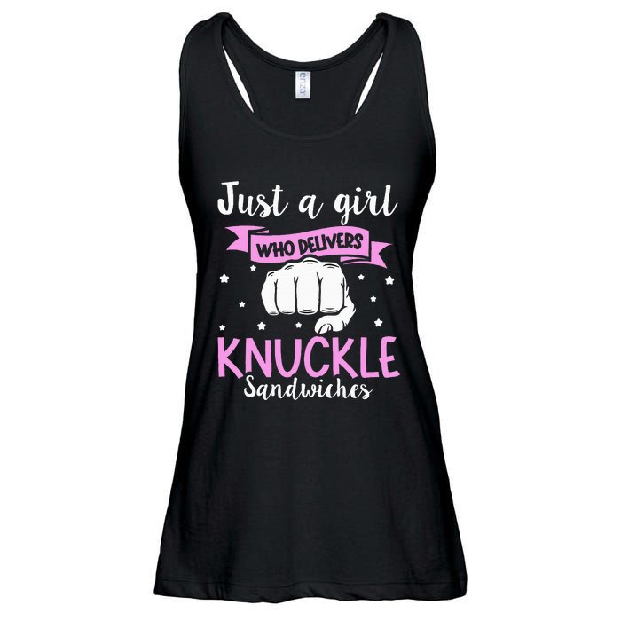 Knuckle Sandwich Quote For A Knuckle Sandwich Girl Ladies Essential Flowy Tank