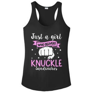 Knuckle Sandwich Quote For A Knuckle Sandwich Girl Ladies PosiCharge Competitor Racerback Tank