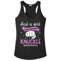 Knuckle Sandwich Quote For A Knuckle Sandwich Girl Ladies PosiCharge Competitor Racerback Tank