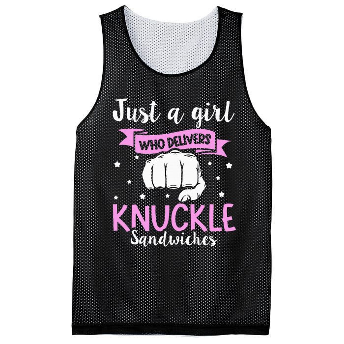 Knuckle Sandwich Quote For A Knuckle Sandwich Girl Mesh Reversible Basketball Jersey Tank