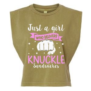 Knuckle Sandwich Quote For A Knuckle Sandwich Girl Garment-Dyed Women's Muscle Tee