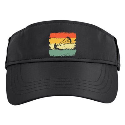 Kite Surfing Retro Vintage 70S 80S Style Cute Gift Adult Drive Performance Visor