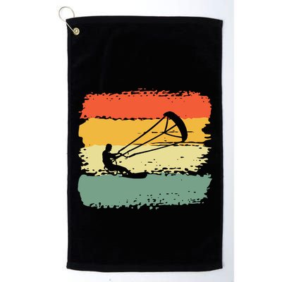 Kite Surfing Retro Vintage 70S 80S Style Cute Gift Golf Towel