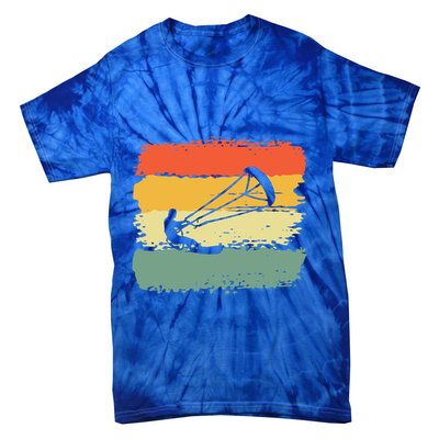 Kite Surfing Retro Vintage 70S 80S Style Cute Gift Tie-Dye T-Shirt