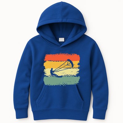 Kite Surfing Retro Vintage 70S 80S Style Cute Gift Kids Hoodie