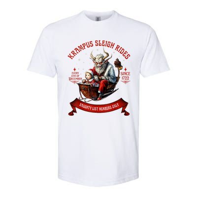 Krampus Sleigh Rides Merry Krampus Christmas Xmas Horror Softstyle® CVC T-Shirt