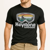 Keystone Snowboarding Retro Colorado Mountain Snowboard  Performance Shirt