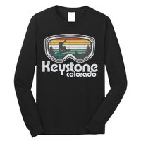 Keystone Snowboarding Retro Colorado Mountain Snowboard  Long Sleeve Shirt