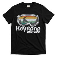 Keystone Snowboarding Retro Colorado Mountain Snowboard  T-Shirt