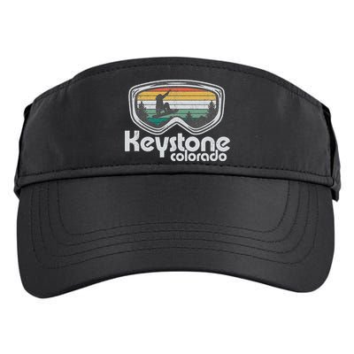 Keystone Snowboarding Retro Colorado Mountain Snowboard  Adult Drive Performance Visor