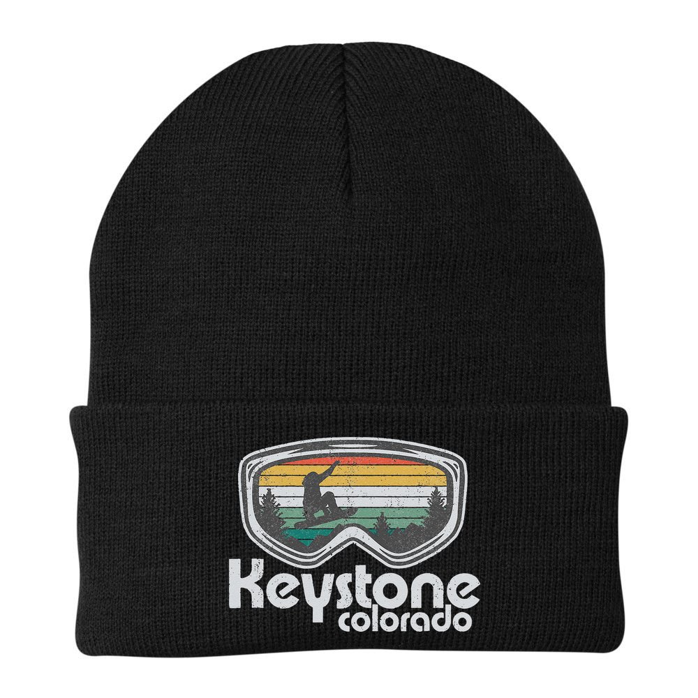 Keystone Snowboarding Retro Colorado Mountain Snowboard  Beanie