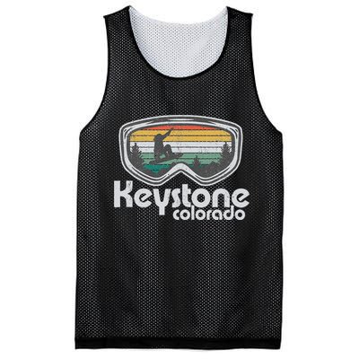 Keystone Snowboarding Retro Colorado Mountain Snowboard  Mesh Reversible Basketball Jersey Tank