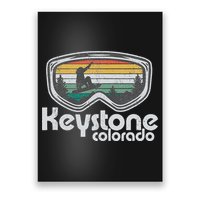 Keystone Snowboarding Retro Colorado Mountain Snowboard  Poster