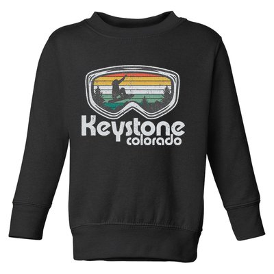 Keystone Snowboarding Retro Colorado Mountain Snowboard  Toddler Sweatshirt