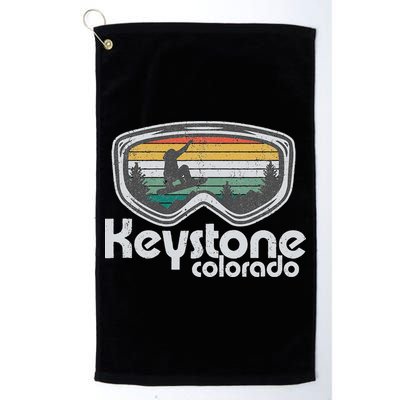 Keystone Snowboarding Retro Colorado Mountain Snowboard  Golf Towel