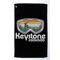 Keystone Snowboarding Retro Colorado Mountain Snowboard  Golf Towel