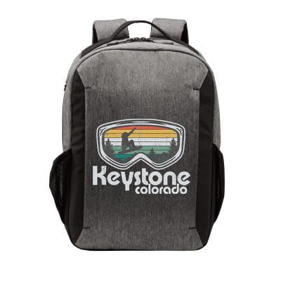 Keystone Snowboarding Retro Colorado Mountain Snowboard  Vector Backpack