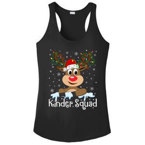 Kinder Squad Reindeer Christmas Kindergarten Teacher Xmas Ladies PosiCharge Competitor Racerback Tank