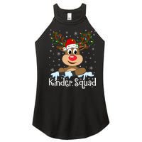 Kinder Squad Reindeer Christmas Kindergarten Teacher Xmas Women's Perfect Tri Rocker Tank