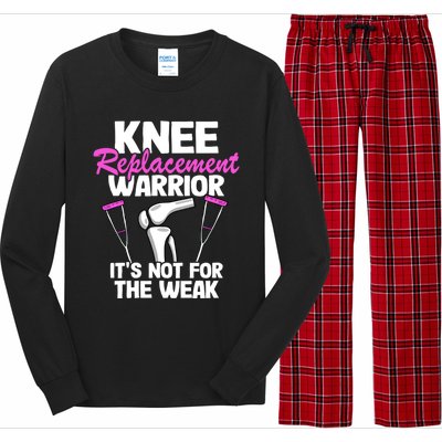 Knee Surgery Recovery Funny Knee Replacet Warrior Meaningful Gift Long Sleeve Pajama Set