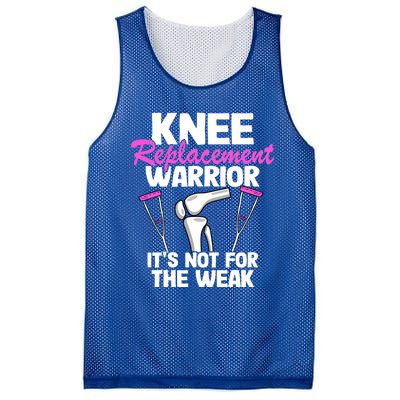 Knee Surgery Recovery Funny Knee Replacet Warrior Meaningful Gift Mesh Reversible Basketball Jersey Tank