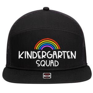 Kindergarten Squad Rainbow 7 Panel Mesh Trucker Snapback Hat