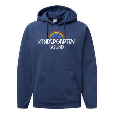 Kindergarten Squad Rainbow Performance Fleece Hoodie