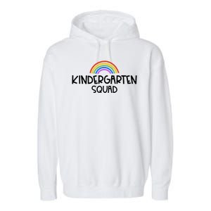 Kindergarten Squad Rainbow Garment-Dyed Fleece Hoodie