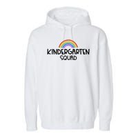 Kindergarten Squad Rainbow Garment-Dyed Fleece Hoodie