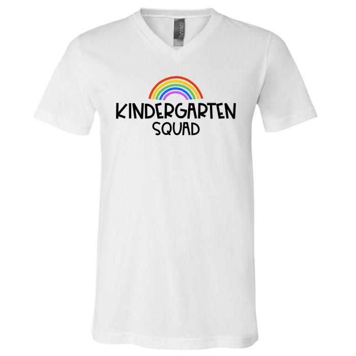 Kindergarten Squad Rainbow V-Neck T-Shirt