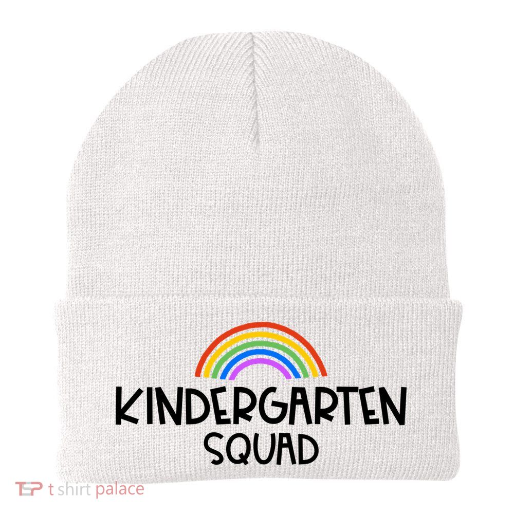 Kindergarten Squad Rainbow Beanie