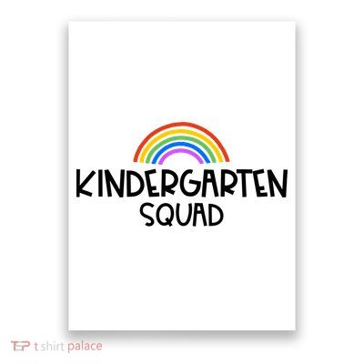 Kindergarten Squad Rainbow Poster
